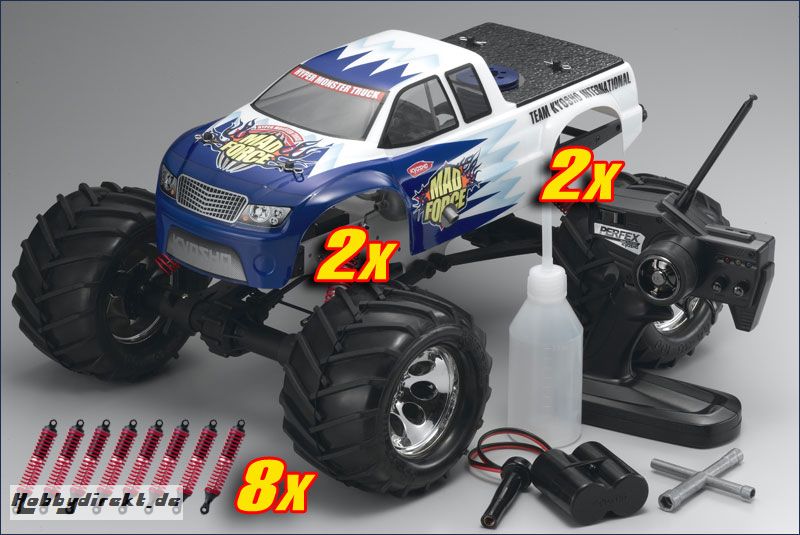 1:8 GP 4WD Mad Force Pro RTR, 8 Daemp Kyosho 31225S