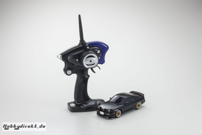 Mini-Z MA020 SPORTS 4WD NISSAN 180SX AERO (KT19) SCHWARZ (MIT LED) Kyosho 32135BK