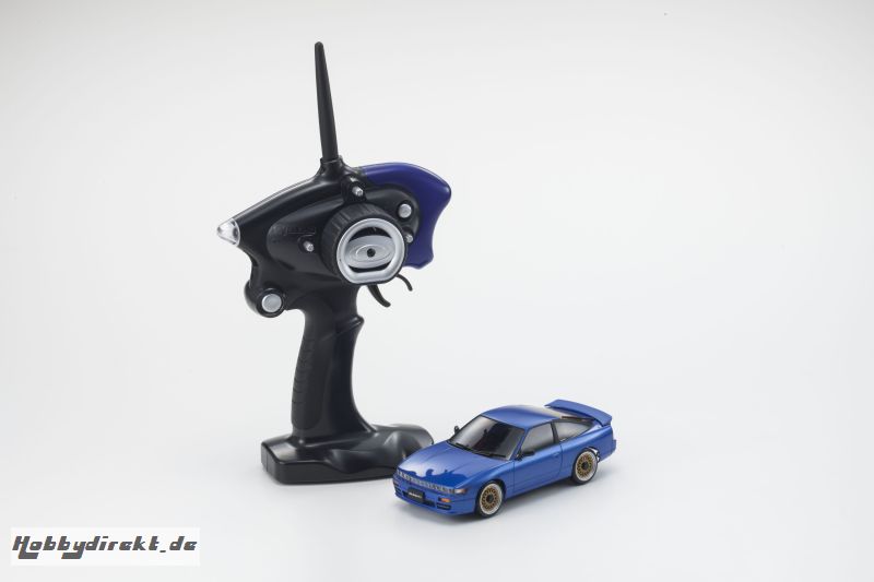 Mini-Z MA020 SPORTS 4WD NISSAN SILEIGHTY (KT19) BLAU (MIT LED) Kyosho 32136BL