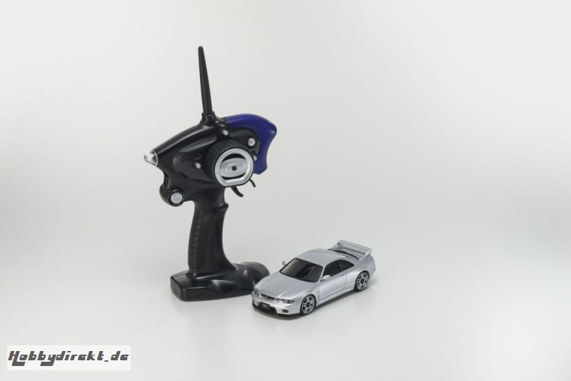 Mini-Z MA020 SPORTS 4WD NISSAN SKYLINE GTR R33 V-SPEC (KT19) SILBER Kyosho 32139S