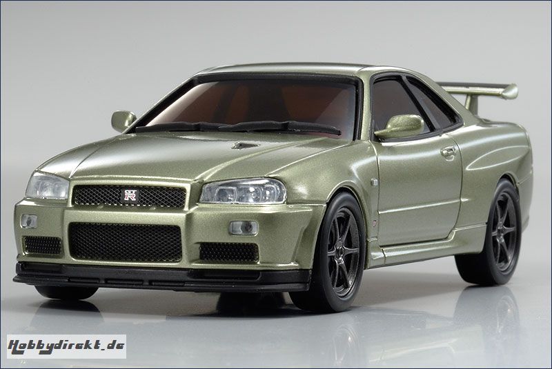 dNano Nissan Skyline GT-R R34, jade Kyosho 32401MJ