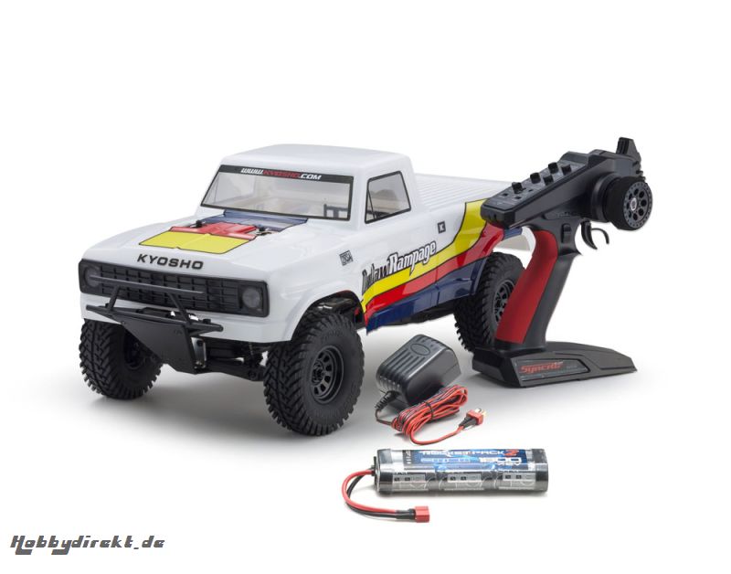 OUTLAW RAMPAGE 1:10 EP 2WD TRUCK (KT231P) T1 WEISS READYSET Kyosho 34361T1B