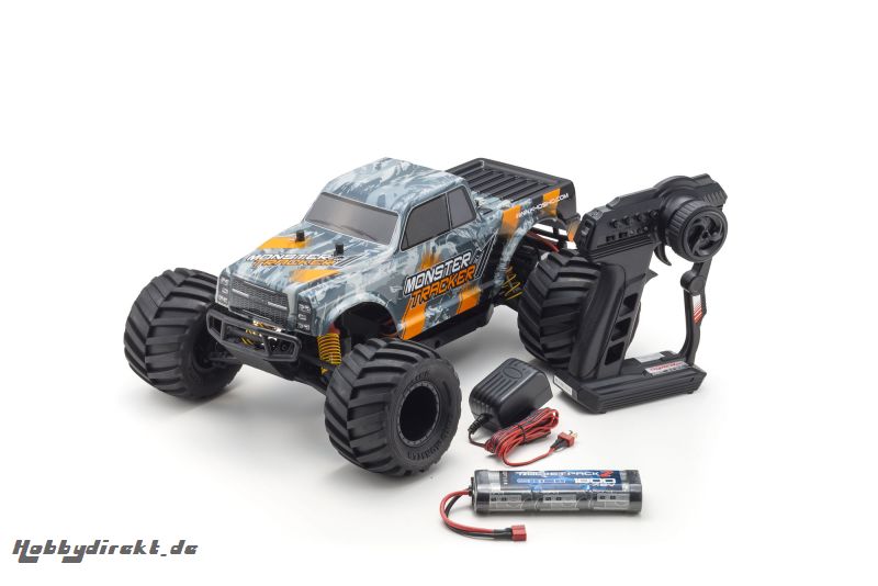 MONSTER TRACKER 1:10 EP (KT232P) - T2 ORANGE READYSET Kyosho 34403T2B