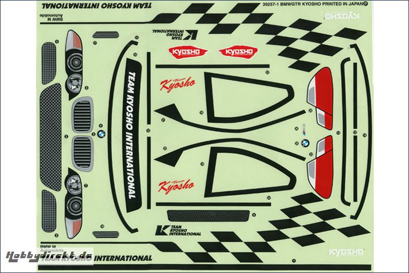 Dekorbogen 1/10 BMW M3 GTR Kyosho 39257-01