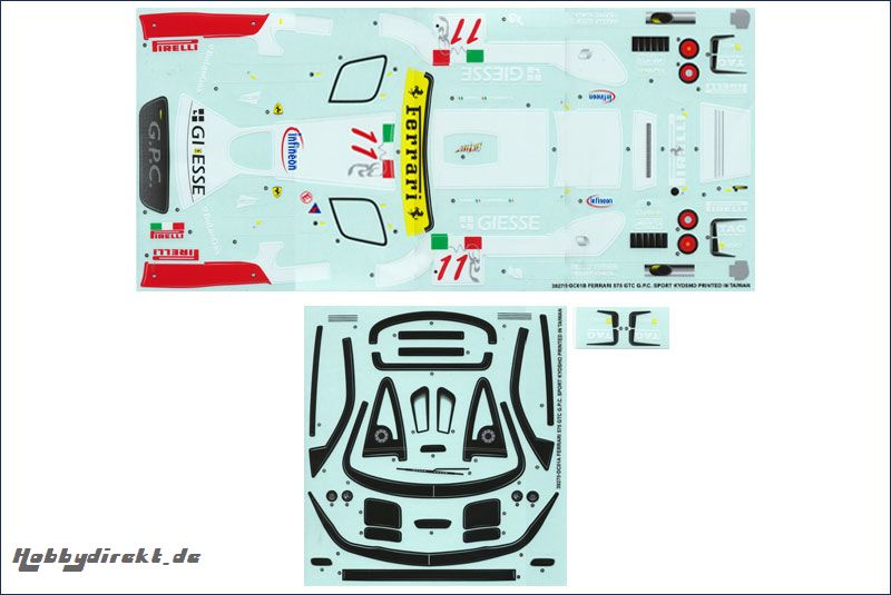 Dekorbogen Ferrari 575 GTC G.P.C. Sports Kyosho 39278-01