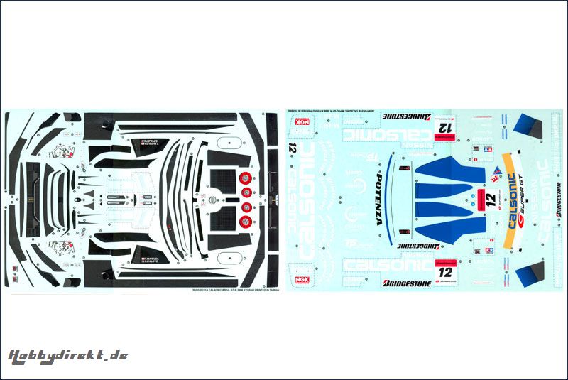 Dekorbogen 1:10 Calsonic ImpulZ GT-R Kyosho 39295-01