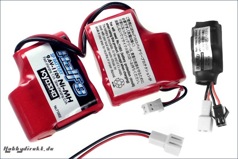 Akku 9.6V 1100mAh m. Uebersp.-Schutz Kyosho 71951