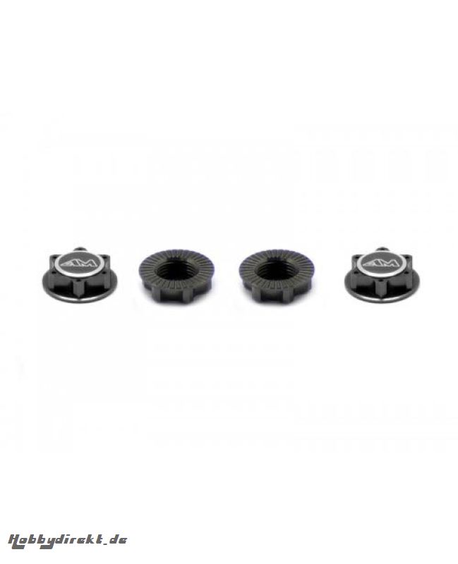 WHEEL NUT CLOSED END LIGHWEIGHT 1/8 GREY Kyosho AM030005G