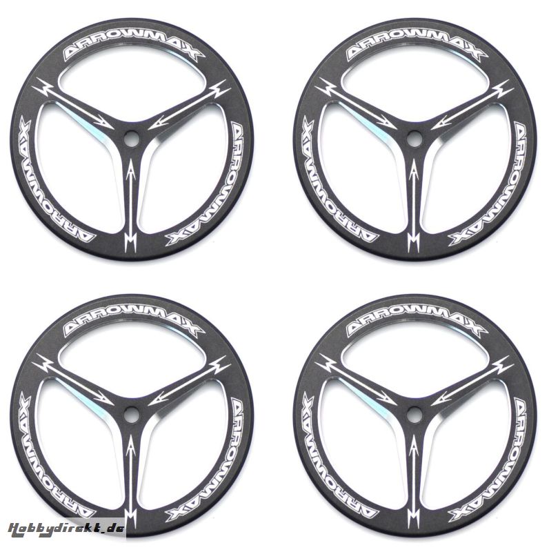 ALU SETUP WHEEL FOR RUBBER TIRES (4) Kyosho AM170007