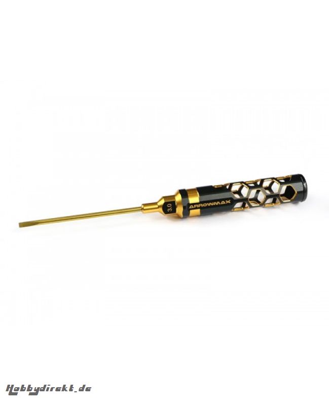 FLAT HEAD SCREWDRIVER 3.0 X 100MM SCHWARZ GOLD Kyosho AM430133BG