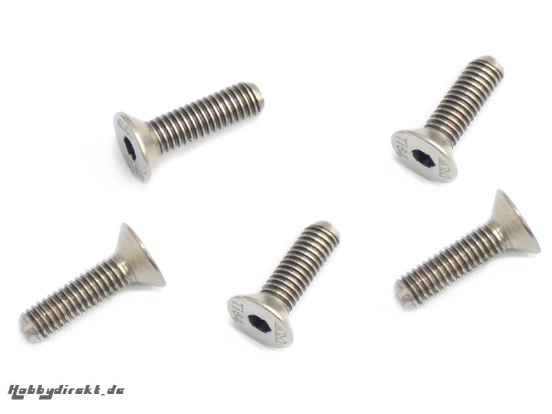 TITANIUM SCREW ALLEN COUNTERSUNK M3X10 (5) Kyosho AM640004