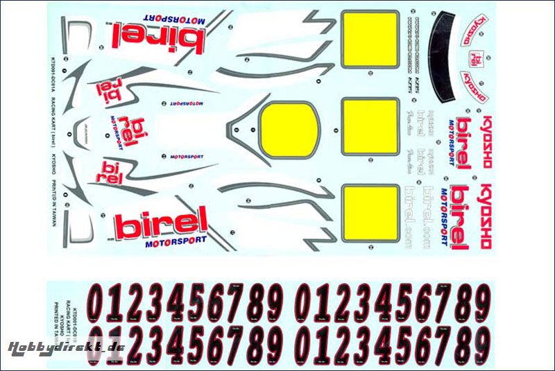 Dekorbogen Birel R31-SE Kyosho KTD-001