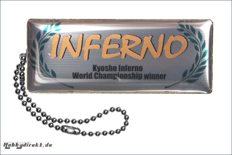 Schluesselanhaenger Inferno Logo, Kette Kyosho KYS-03C