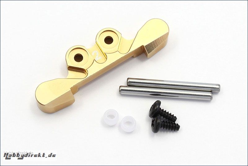 Aufhaengung Alu, hinten, gold, 2-Grad Kyosho MBW-025G-2