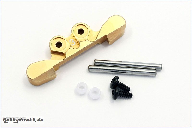 Aufhaengung Alu, hinten, gold, 3-Grad Kyosho MBW-025G-3