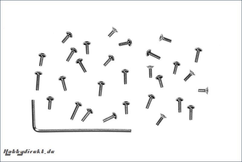 Schrauben Butten Hex, nickel Kyosho MDW-020