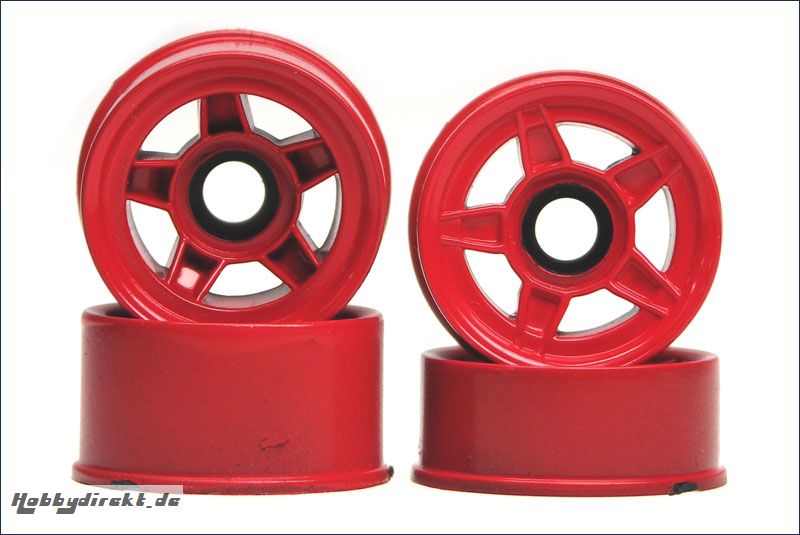 Felge 1:24,5-Stern,rot 8,5/11mm (4) Kyosho MZ-26R