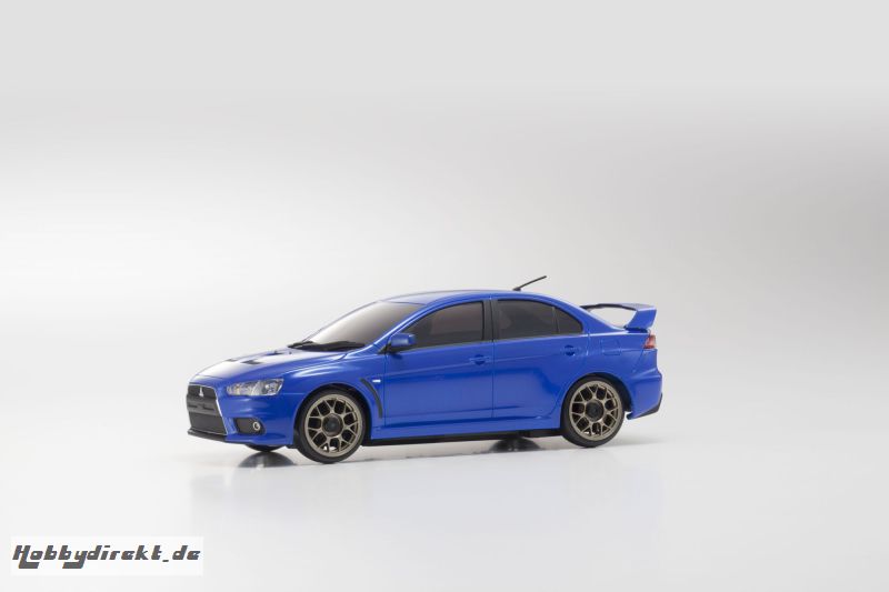 AUTOSCALE Mini-Z MITSUBISHI LANCER EVO X BLAU MA020 Kyosho MZP439MB