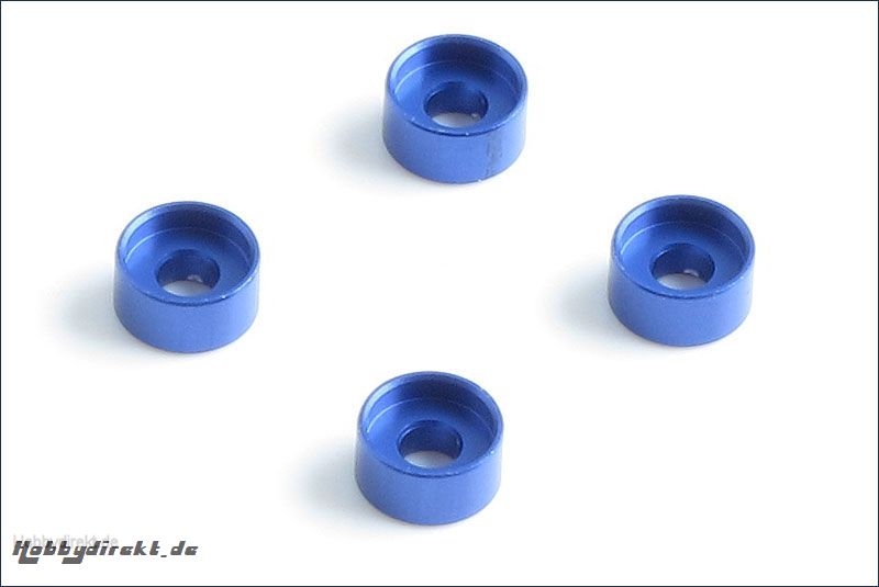 Daempferhalterungsbuchsen 2.5mm, blau (4 Kyosho MZW-418-25