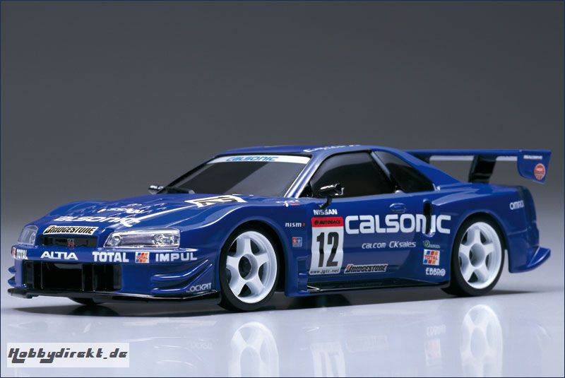 Karosse 1:24 MR-02 Calsonic Skyline Kyosho MZX-302-CS