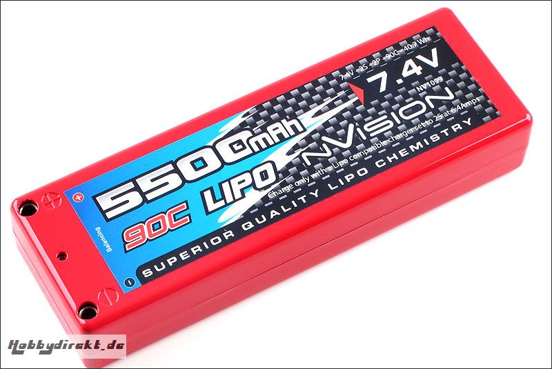 nVision Factory Pro Lipo 5500 90C 7,4V Kyosho NVO1099