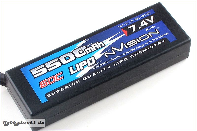 nVision Racing Lipo 5500 60C 7,4V 2S Kyosho NVO1104