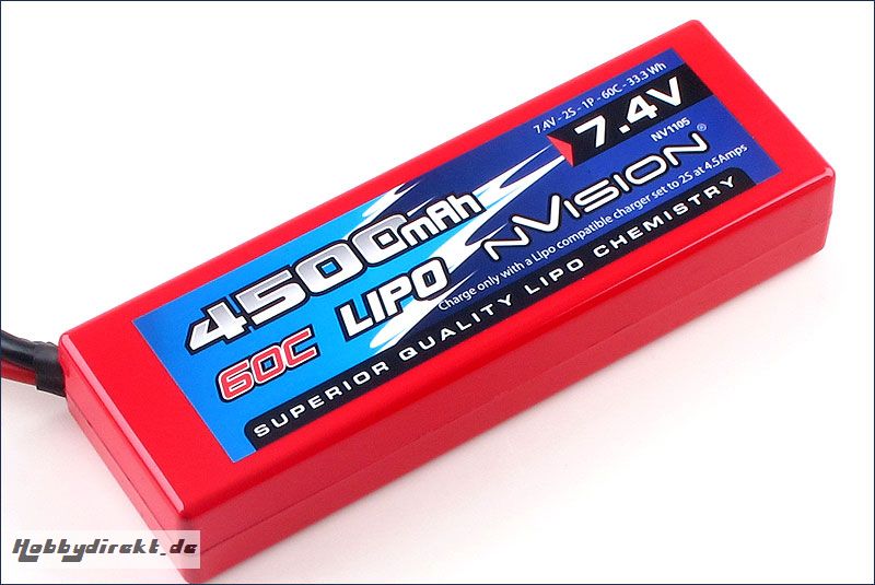 nVision Racing Lipo 4500 60C 7,4V 2S Kyosho NVO1105