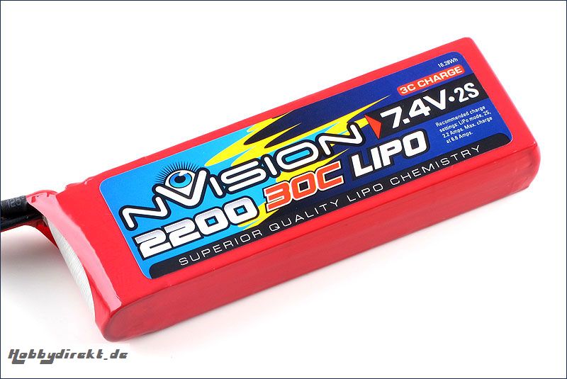 nVision LiPo 2s 7,4V 2200 20C Kyosho NVO1803