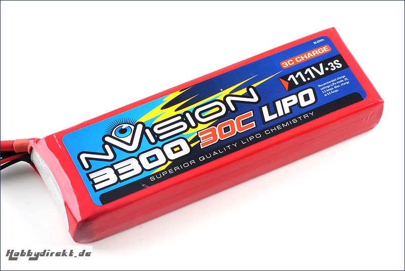 nVision LiPo 3s 11,1V 3300 20C Kyosho NVO1812