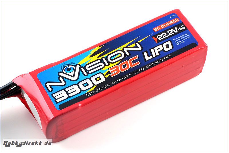 nVision LiPo 6s 22,2V 3300 20C Kyosho NVO1816