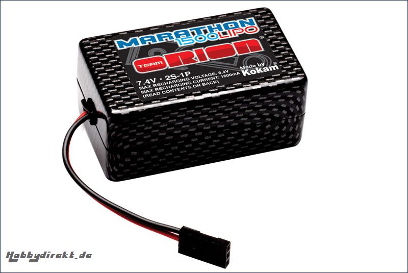 1500 Lipo Receiver Pack (hump type) Team Orion ORI12236