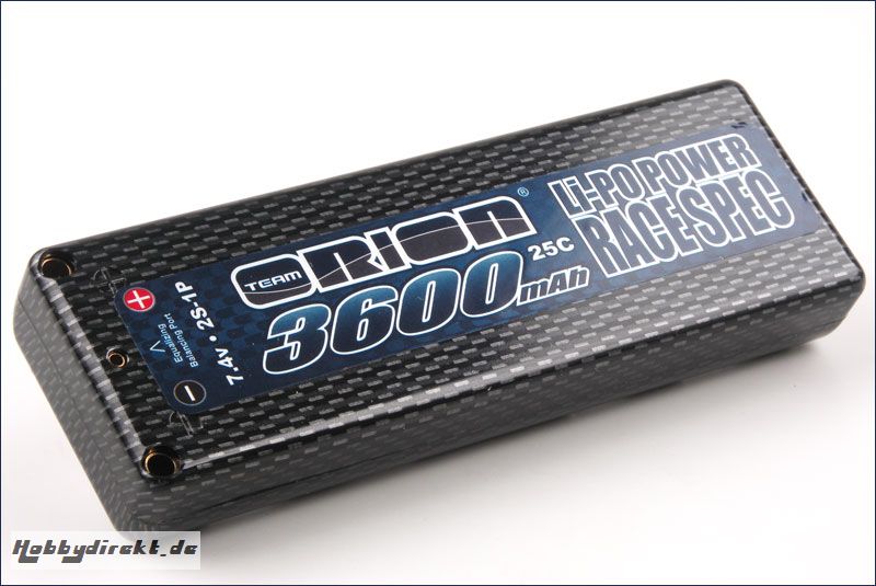 Akku  Carbon Edition LiPo 7,4V-3600 mAh Team Orion ORI14005