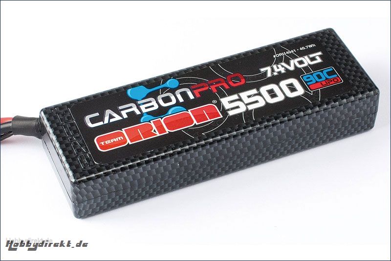 Carbon Pro 5500mAh 90C 7.4V Deans Team Orion ORI14041