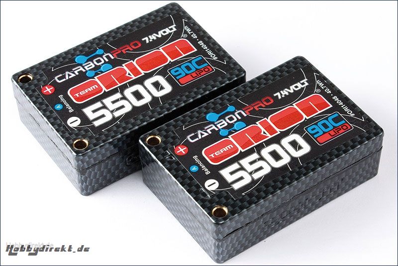 Carbon Pro 5500mAh 90C 7.4V SaddlePack T Team Orion ORI14048