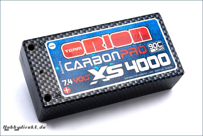 Carbon Pro XS 4000mAh 90C (7,4V) Team Orion ORI14055