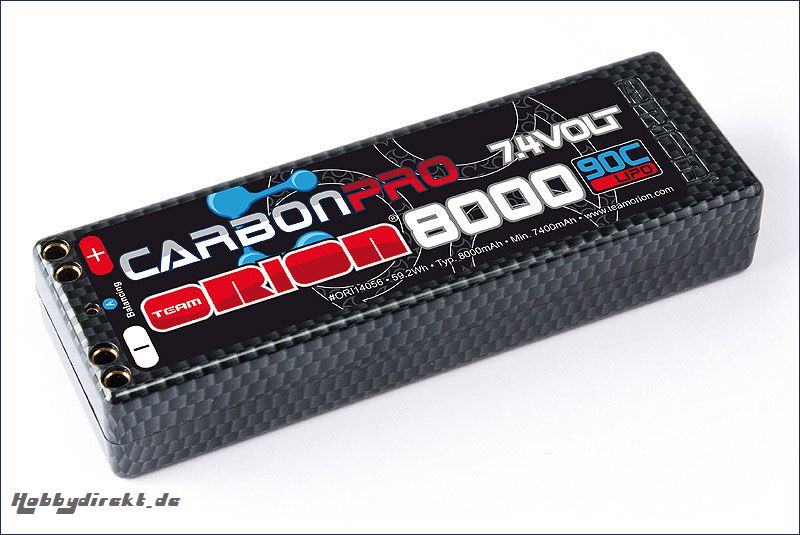 Carbon Pro 8000 90C 7,4V 2S (Doppelbuchs Team Orion ORI14056