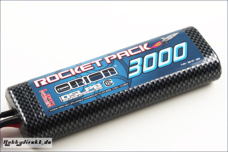 Akku Rocket Pack Lipo 3000 25C (Tamiya) Team Orion ORI14101