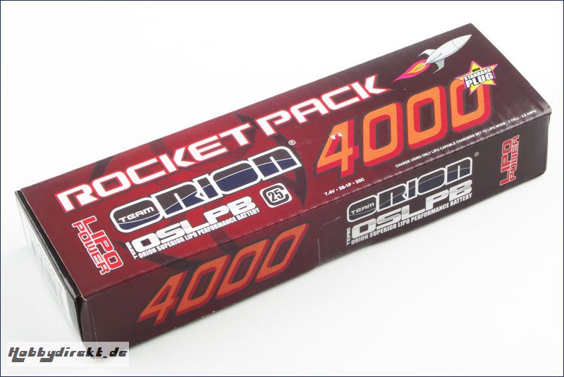 Akku Rocket Pack Lipo 4000 25C (Tamiya) Team Orion ORI14103