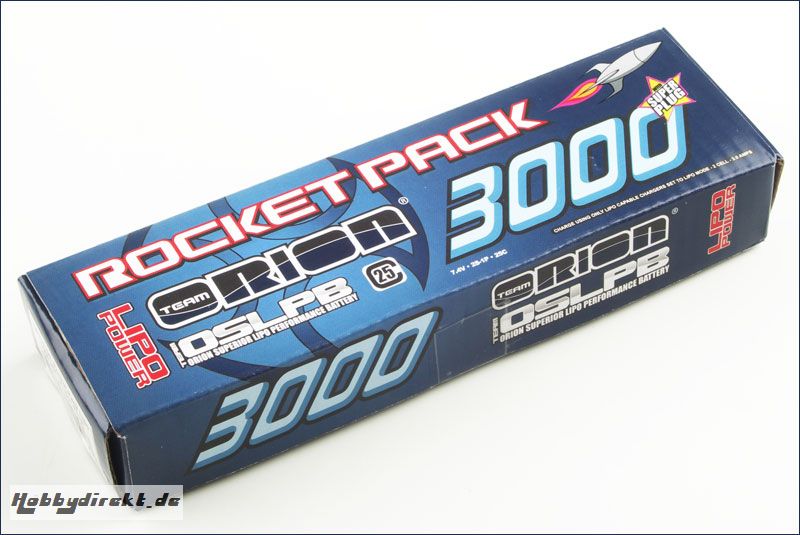 Akku Rocket Pack Lipo 3000 25C (Super) Team Orion ORI14105