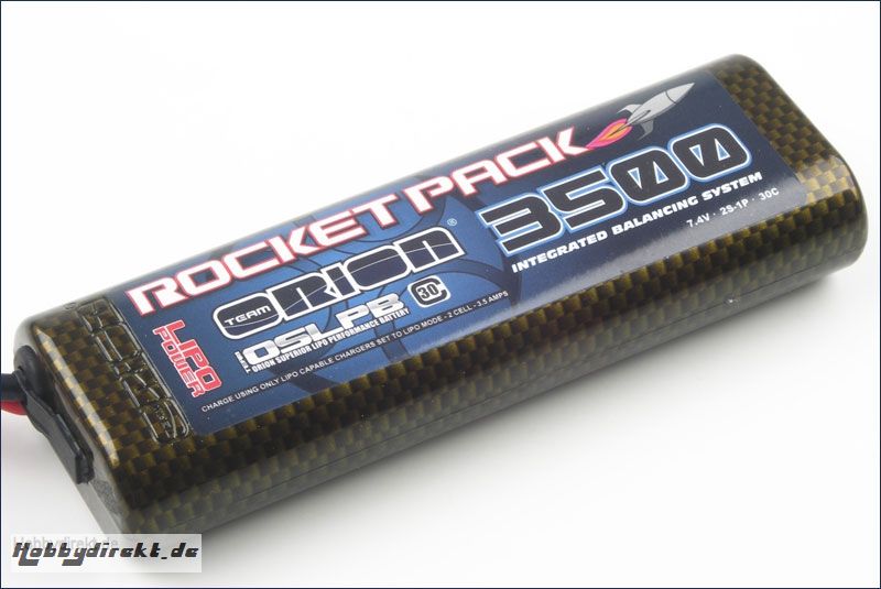 Rocket Pack Lipo 3500 IBS 35C 7,4V Tam Team Orion ORI14117