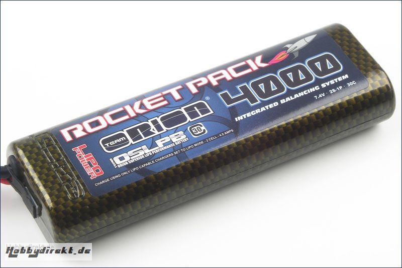 Rocket Pack Lipo 4000 IBS 35C 7,4V Tam Team Orion ORI14118