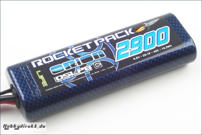 Rocket Pack LiFe 2900 6.6 V 40C Team Orion ORI15102