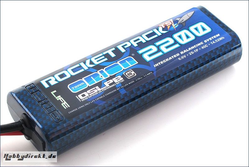 Rocket TS Stick Pack LiFe 2200 IBS Deans Team Orion ORI15131