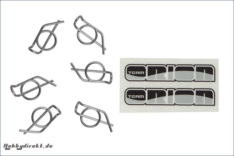 Karosserieklammern rostfrei (6) Team Orion ORI41812