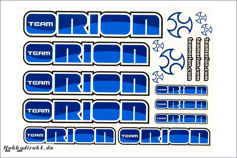 Dekorbogen  blau/blau Team Orion ORI43319