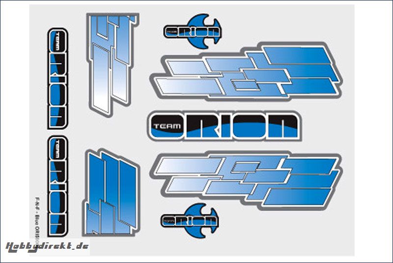 Grafiksset Innenraum  F-N-F Blau Team Orion ORI59065