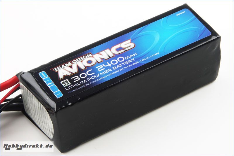 Avionics Lipo 14,8V 2400mAh 30C SLP Team Orion ORI60060