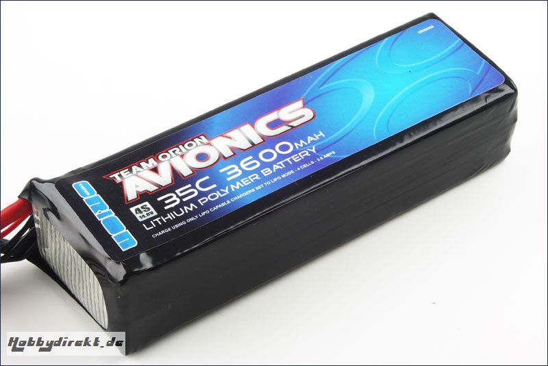 Avionics Lipo 14,8V 3600mAh 35C SLP Team Orion ORI60068