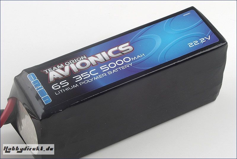 Avionics LiPo 5000 22.2V (35C) Team Orion ORI60081