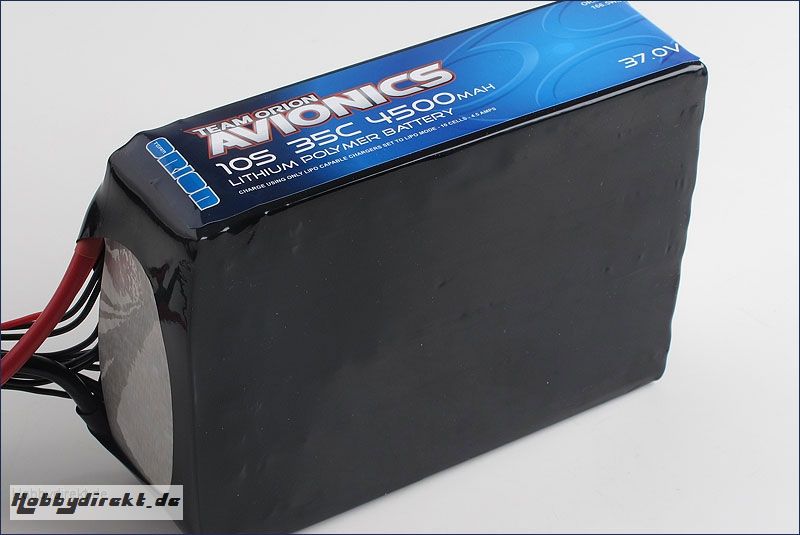 Avionics LiPo 4500mAh 37,0V (10S/35C) Team Orion ORI60108